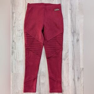 Matilda Jane Red Velvet Isabella Moto Leggings, 10Y (V3)